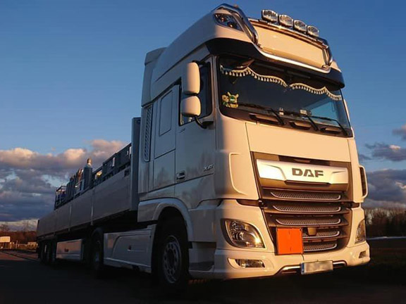 Bild von einem LKW bzw. Gastransport-LKW