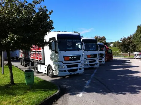 Bild von einem LKW bzw. Gastransport-LKW