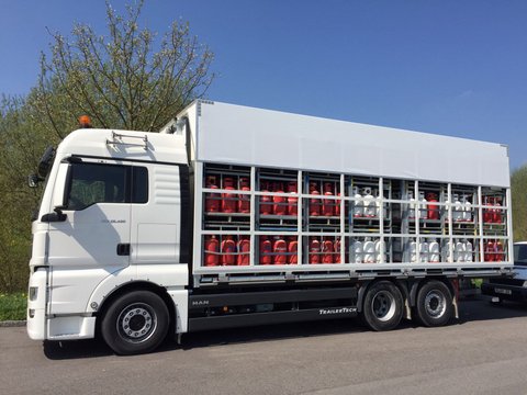 Bild von einem LKW bzw. Gastransport-LKW